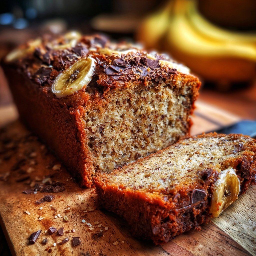Bananenbrot mit Kakao
