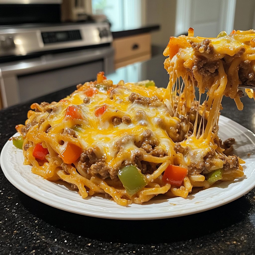 Hackfleisch Nudel Pfanne