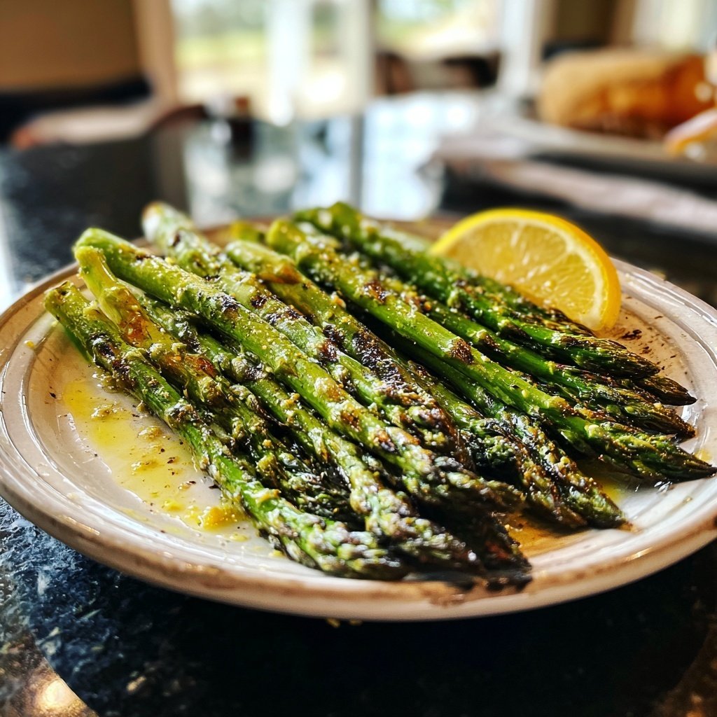 Gegrillter Spargel Mit Zitronen Öl