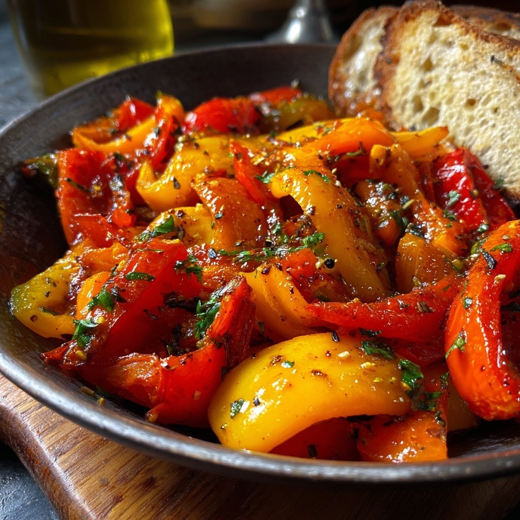 Gemüsepfanne mit Paprika und Tomaten