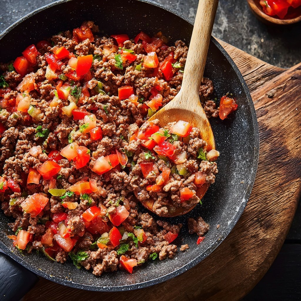 Hackfleisch Tomaten Pfanne