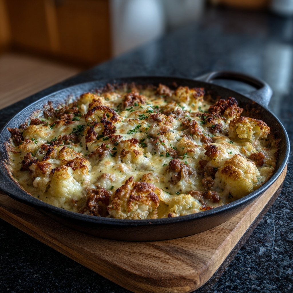 Blumenkohl Hackfleisch Auflauf